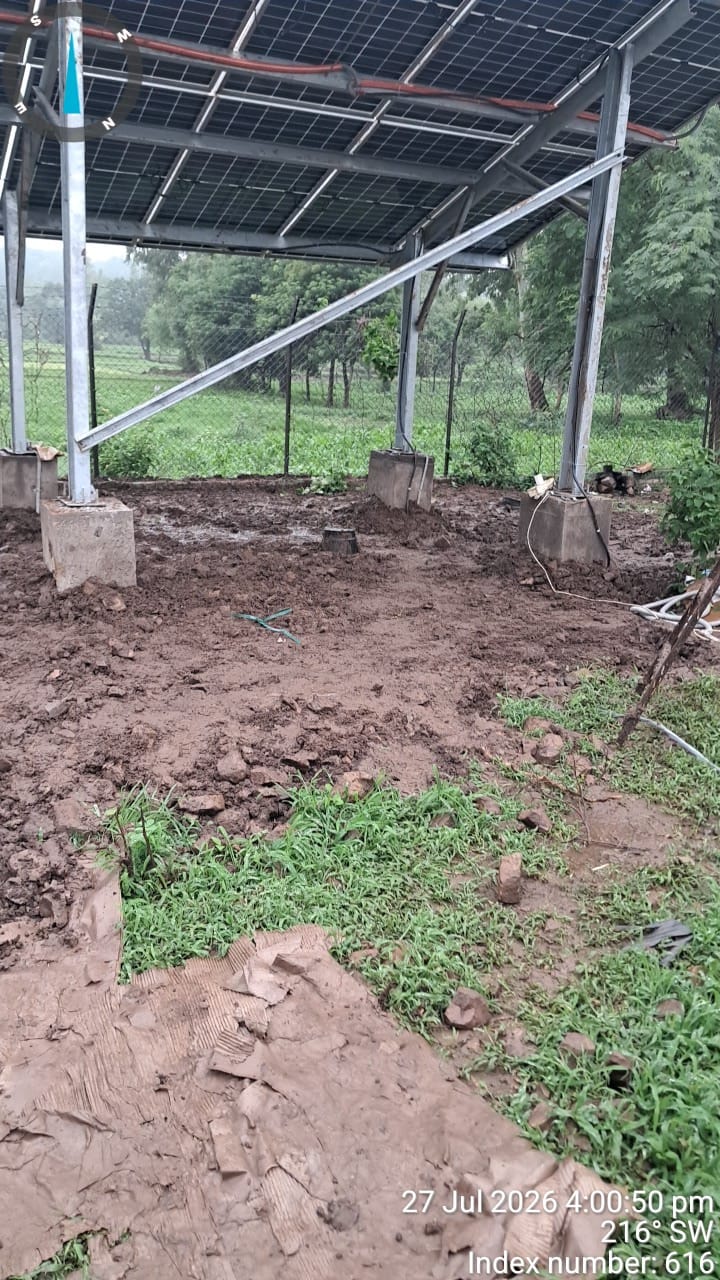 Solar Foundation Pedestals Field